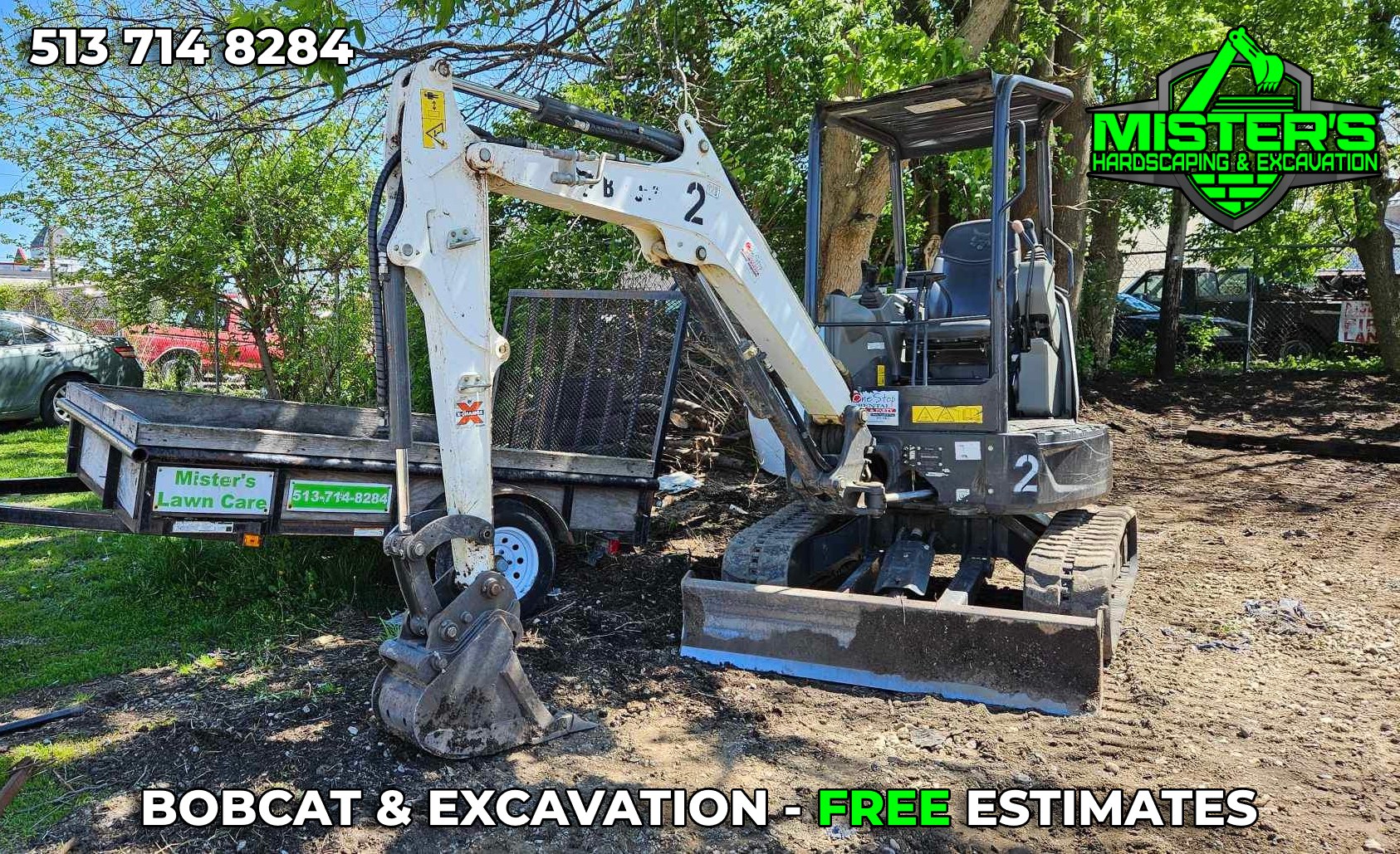 Bobcat Excavation and Landscaping Equipment from Mister's Landscaping and Excavation in Hamilton, Ohio - Free Estimates Available